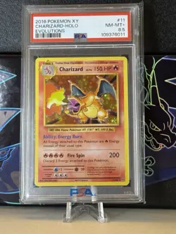 Pokemon TCG Charizard Evolutions 11/108 Holo Rare 2016 PSA 8.5 - Image 1