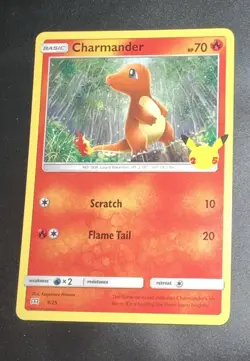 Charmander - 9/25 - Pokemon 25th Anniversary Non-Holo Promo Pokemon NM - Image 1