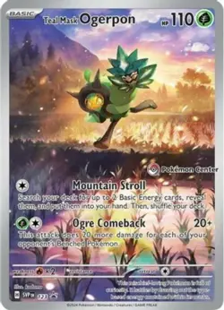 Teal Mask Ogerpon - SVP123 - SVP Black Star Promos (Pokemon Center Exclusive) NM - Image 1