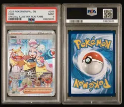 2023 Pokemon TCG Paldea Evolved Iono #269 Special Illustration Rare PSA 9 - Image 3