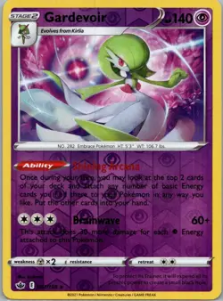 Pokemon Gardevoir SWSH06: Chilling Reign 061/198 Near Mint NM Reverse Holo - Image 1