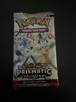22.51g VERY HEAVY Prismatic Evolutions Pokemon Sealed Booster Pack New - Image 2