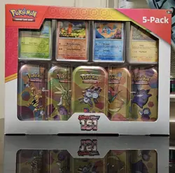 Pokemon TCG Scarlet & Violet 151 Mini Tins Costco Bundle, 5 Pack - Sealed - Image 1
