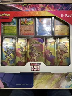 Pokemon TCG Scarlet & Violet 151 Mini Tins Costco Bundle, 5 Pack - Sealed - Image 5