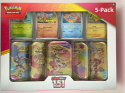 Pokemon TCG Scarlet & Violet 151 Mini Tins Costco Bundle, 5 Pack - Sealed - Image 1
