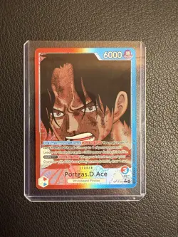 One Piece Portgas.D.Ace OP13-002 Alt Art Leader ENGLISH Carrying On His Will NM - Image 3