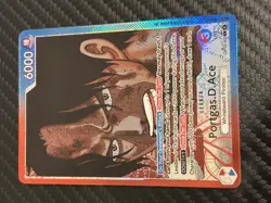 One Piece Portgas.D.Ace OP13-002 Alt Art Leader ENGLISH Carrying On His Will NM - Image 1