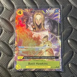 One Piece Basil Hawkins OP10-109 Parallel PRB02 English Holo Foil NM Alt Art - Image 2
