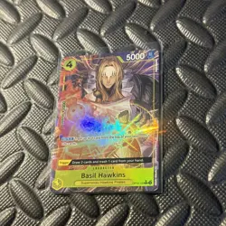 One Piece Basil Hawkins OP10-109 Parallel PRB02 English Holo Foil NM Alt Art - Image 3