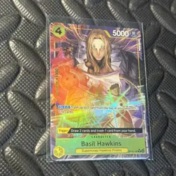 One Piece Basil Hawkins OP10-109 Parallel PRB02 English Holo Foil NM Alt Art - Image 4