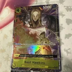 One Piece Basil Hawkins OP10-109 Parallel PRB02 English Holo Foil NM Alt Art - Image 2