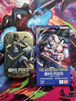 One Piece TCG Card Game - Mini Tin Vol.2 English 2 Packs And Azure Seas Booster - Image 1