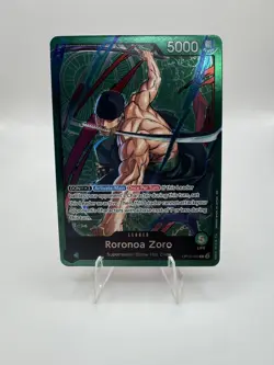 Roronoa Zoro - OP12-020 - Learn Together Deck Set - Alt Art - Leader - English - Image 1