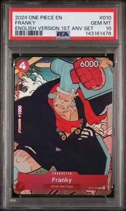 Franky ST01-010 - One Piece 1st Anniversary Promo - PSA 10 - Image 1