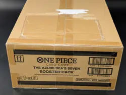 One Piece OP14-EB04 The Azure Sea's Seaven English 12 Booster Box Case Sealed - Image 2