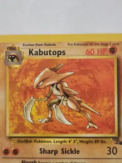 Kabutops non-holo - 24/62 - Pokemon Fossil Unlimited Rare Card WOTC LP-NM - Image 2