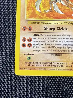 Kabutops #24/62 Non-Holo Rare 1999 Pokemon Fossil Vintage LP/NM - Image 5