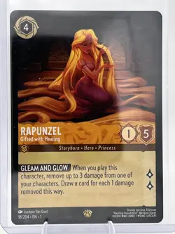 Rapunzel GIFTED WITH HEALING 18/204 Lorcana The First Chapter Disney NM - Image 1