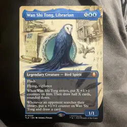 Wan Shi Tong, Librarian (Borderless) #320 (NM) TLA Magic MTG - Image 1