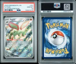 2025 POKEMON PFL EN-PHANTASMAL FLAMES ILLUSTRATION RARE #101 FLYGON PSA 10 - Image 3