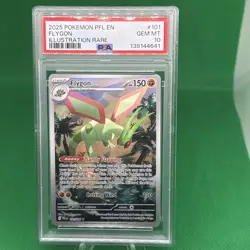 2025 POKEMON PFL EN-PHANTASMAL FLAMES ILLUSTRATION RARE #101 FLYGON PSA 10 - Image 1