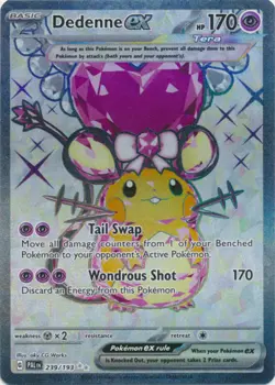 1x Dedenne ex - 239/193 - Ultra Rare NM-Mint Pokemon SV02 - Paldea Evolved - Image 1
