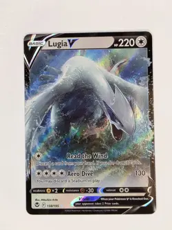 Lugia V 138/195 Silver Tempest Sword & Shield Pokemon TCG 2022 NM+ - Image 1