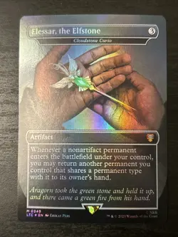 1x Elessar, the Elfstone (Cloudstone Curio) (349) ~~ Borderless - Foil NM-Mint, - Image 1