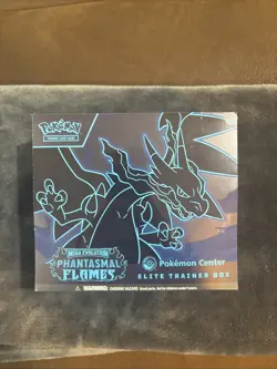 Phantasmal Flames Pokemon Center Exclusive ETB Elite Trainer Box New Sealed - Image 1