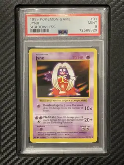 1999 PSA 9 Jynx #31 Shadowless Uncommon WOTC Pokemon Game Base Set Shadowless - Image 1