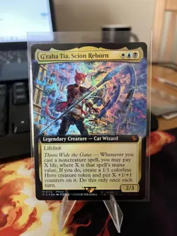 G'raha Tia, Scion Reborn (Extended Art): Final Fantasy Foil MTG M 0172 mythic - Image 1