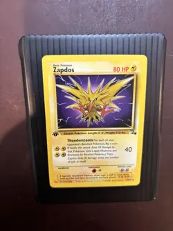Zapdos 30/62 1st Edition Non Holo Rare Fossil Pokemon NM/LP - Image 1