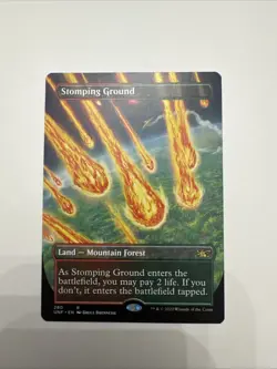 Stomping Ground (Borderless) Unfinity Mtg Magic The Gathering Card - Image 1