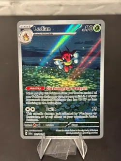 Pokemon TCG Ledian Illustration Rare SV07: Stellar Crown 144/142 NM - Image 1