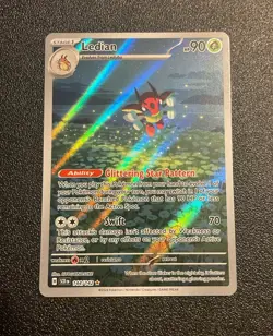 Ledian - 144/142 SV07: Stellar Crown Illustration Rare Pokemon TCG Card NM - Image 1