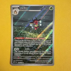 Pokemon TCG Ledian 144/142 Sv07: Stellar Crown Illustration Rare NM - Image 1
