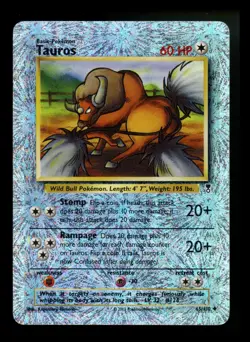 Tauros 65/110 Legendary Collection 2002 Reverse Holo Pokemon Card TCG - Image 1