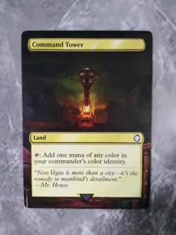 Command Tower #787 MTG Fallout Hand Painted Borderless Extended Full Altered Art - Image 2