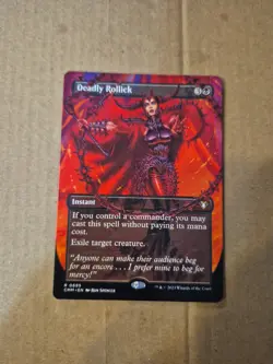 Deadly Rollick (Borderless) Commander Masters Regular - Image 1