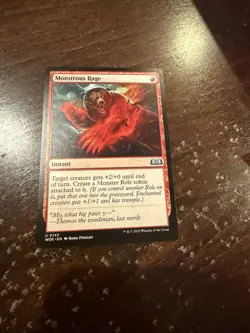 Monstrous Rage Wilds of Eldraine Regular - Image 1