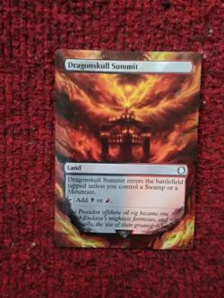Dragonskull Summit MTG Fallout Hand Painted Borderless Extended Full Altered Art - Image 2
