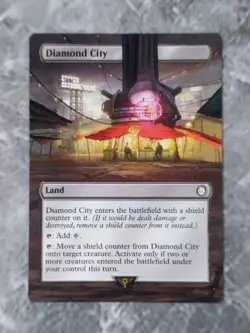 Diamond City #147 MTG Fallout Hand Painted Borderless Extended Full Altered Art - Image 2