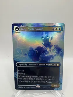 1x Aang, Swift Savior - 0298, Borderless Art Foil, Magic the Gathering, MTG NM - Image 1