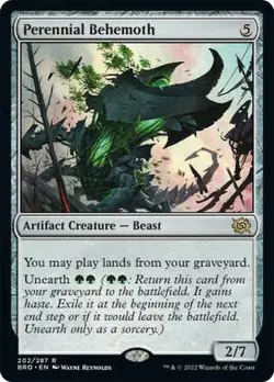 Perennial Behemoth - Foil x1 - The Brothers' War - NM-Mint, English - The Brothe - Image 1