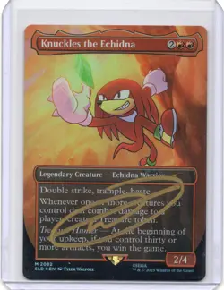 Knuckles the Echidna Secret Lair Drop Foil Signed - Image 1