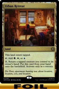Urban Retreat - FOIL #187 - Marvel's Spider-Man - NM MTG - Image 1