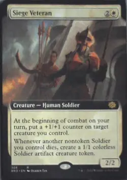 Siege Veteran (Extended Art) - The Brothers' War: #306, MTG Lp C288 - Image 1