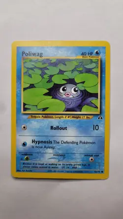 Poliwag Vintage 2001 Pokemon Neo Discovery TCG Card 62/75 - Image 1