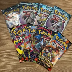 Pokemon Packs Lot Of 8 Journey Together Mega Evolution Phantasmal Flames * - Image 1
