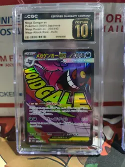 2025 POKEMON MEGA GENGAR EX CGC 10 PRISTINE & CHARIZARD CGC 9 - Image 3